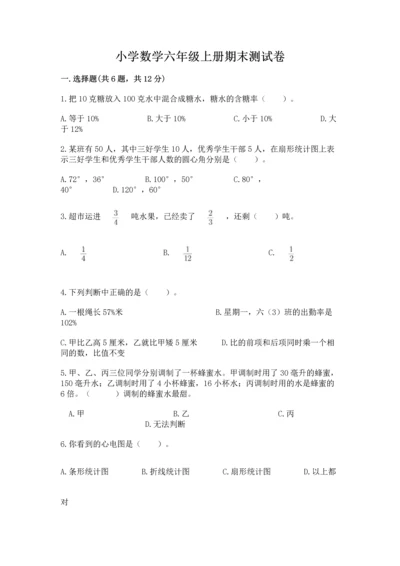 小学数学六年级上册期末测试卷含答案【预热题】.docx