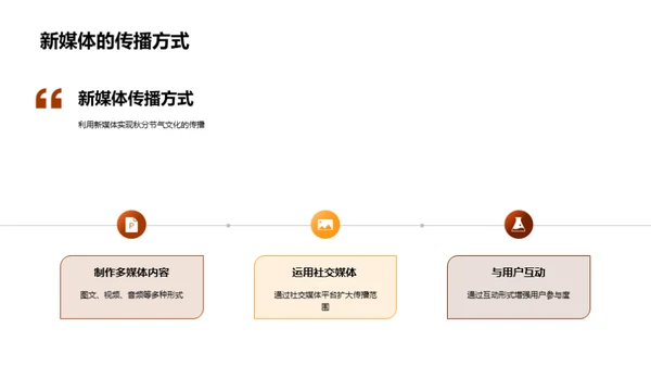 秋分新媒传播策略