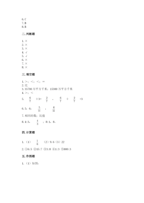 人教版小学六年级上册数学期末测试卷精品（黄金题型）.docx