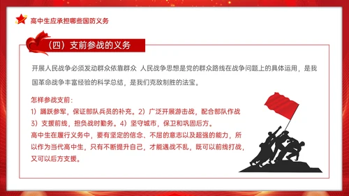 全民国防教育日班会通用PPT模板