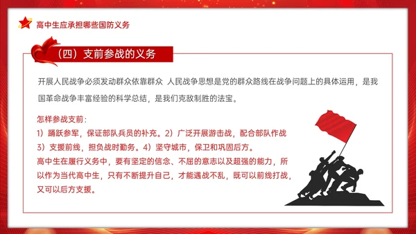 全民国防教育日班会通用PPT模板