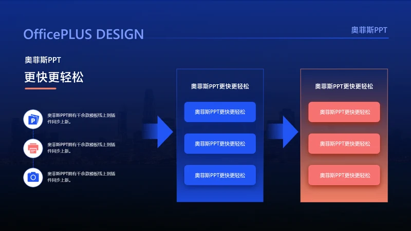 简约风递进关系3项PPT单页