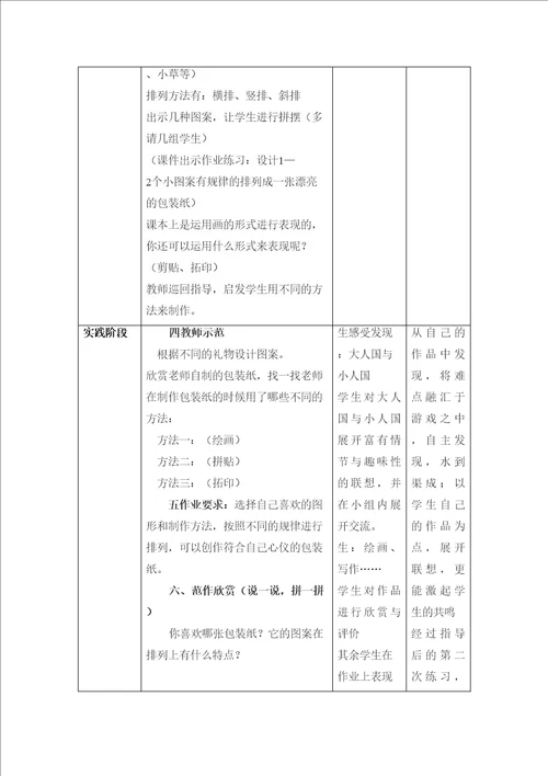 小学美术二年级漂亮的包装纸教案