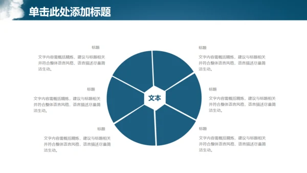 蓝色简约商务风房地产工作汇报通用PPT模板