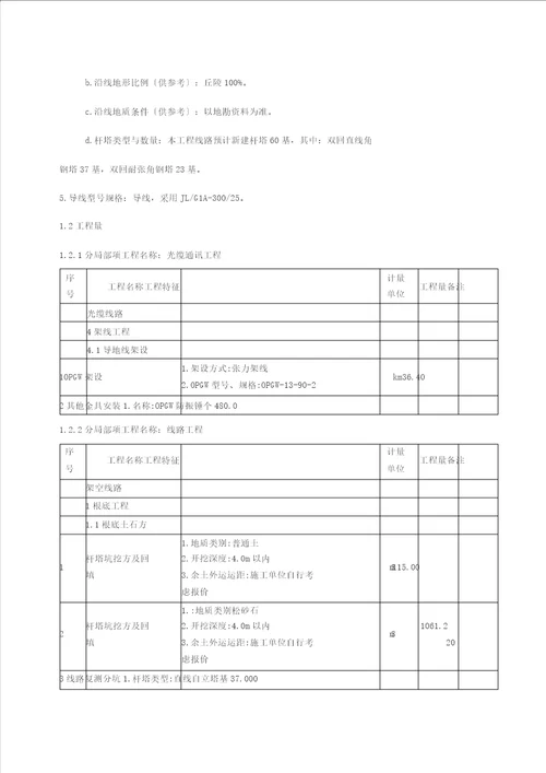 110KV线路施工组织设计施工用