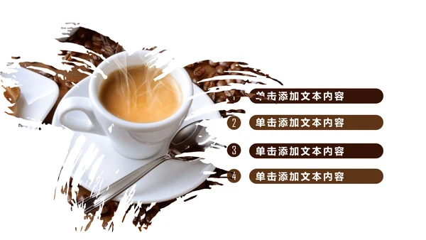 休闲下午茶美味咖啡厅介绍咖啡介绍PPT模板