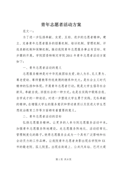 青年志愿者活动方案 (12).docx