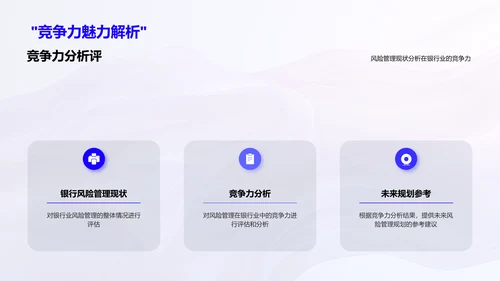 银行风险管理报告PPT模板