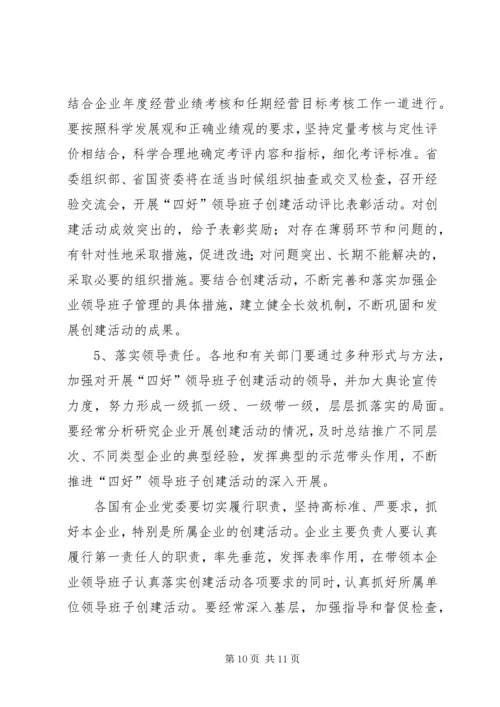 企业领导班子创建实施意见.docx