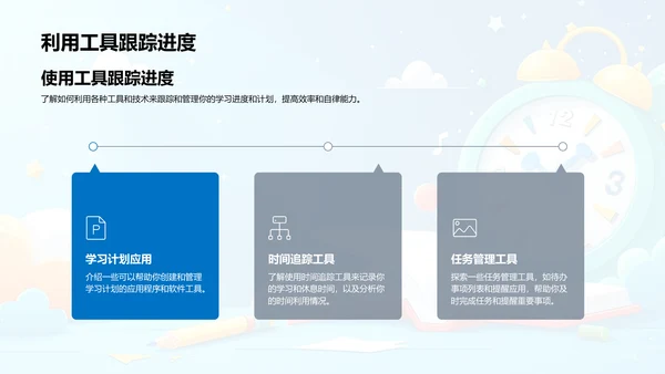 学生时效管理讲解PPT模板