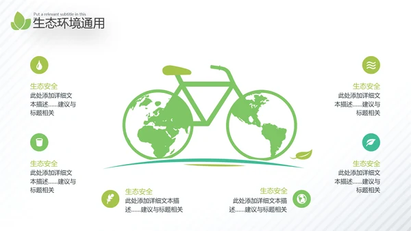 2021年绿色环保节能构建生态城市再生能源自然环境通用PPT