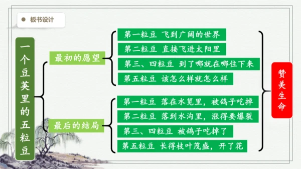 部编版四年级上册语文 5 一个豆荚里的五粒豆  课件