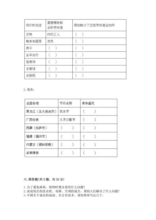 部编版四年级下册道德与法治 期末测试卷附完整答案【必刷】.docx