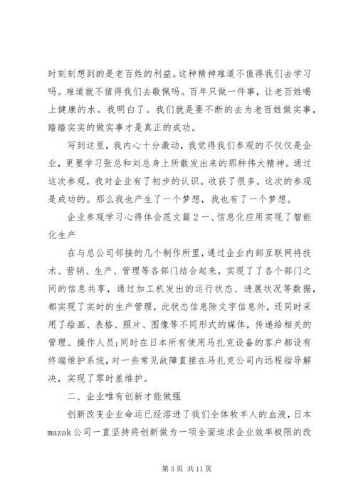 企业参观学习心得体会范文.docx