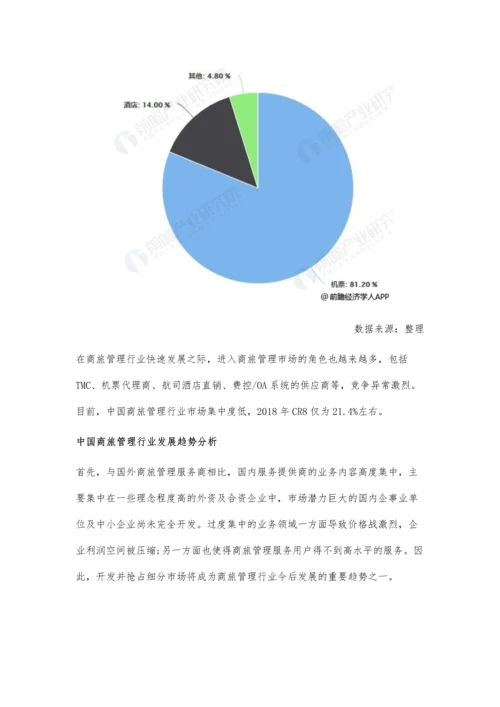中国商旅管理行业市场现状及发展趋势分析-相关技术、专业化水平有待提高.docx