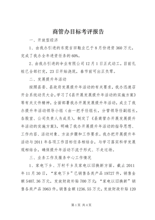 商管办目标考评报告.docx