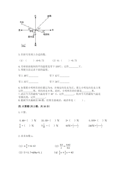 人教版六年级下册数学期末测试卷含答案（巩固）.docx