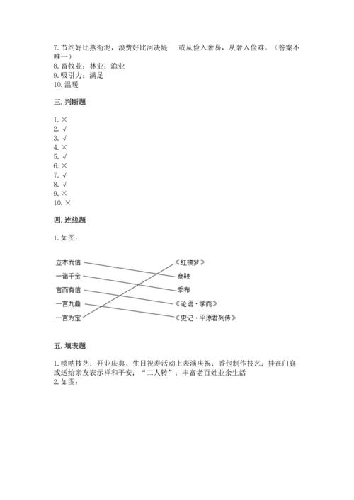 部编版四年级下册道德与法治 期末测试卷（精选题）.docx