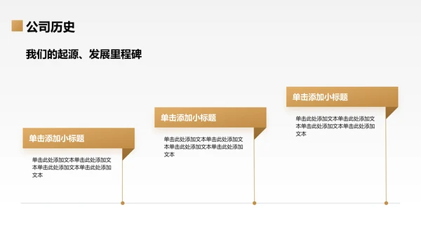 橙色黑金风公司介绍PPT模板