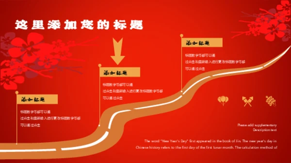 元旦快乐中国年春节新年通用PPT模板