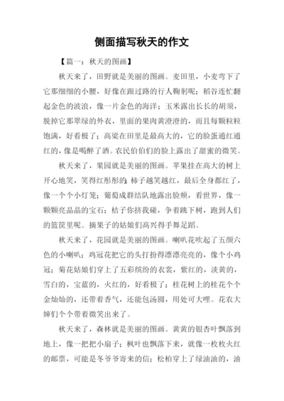 侧面描写秋天的作文.docx