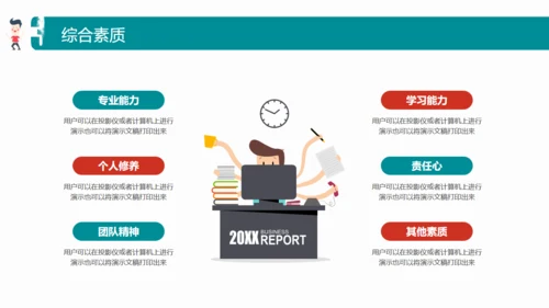 卡通简约校园招聘招募宣传通用PPT模板