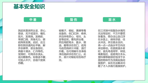 儿童夏今营活动方案PPT模板