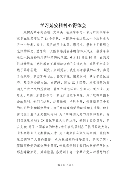 学习延安精神心得体会.docx