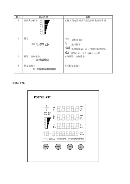 PDESY多功电力仪表用户使用标准手册.docx