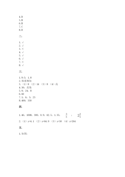 小学六年级数学期末自测题附答案（典型题）.docx