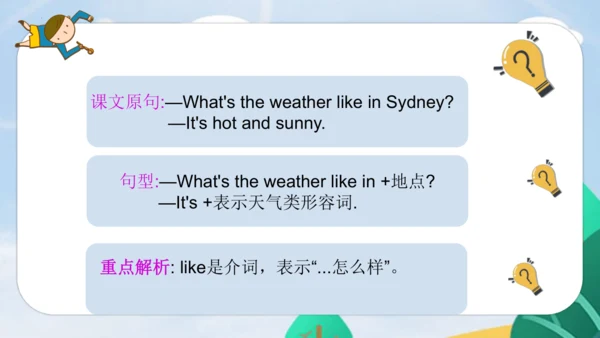 Unit3 Weather PartB Let’s learn & Let’s play 课件（共5