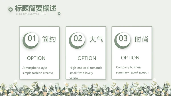 绿色小清新述职报告工作总结动态PPT模板