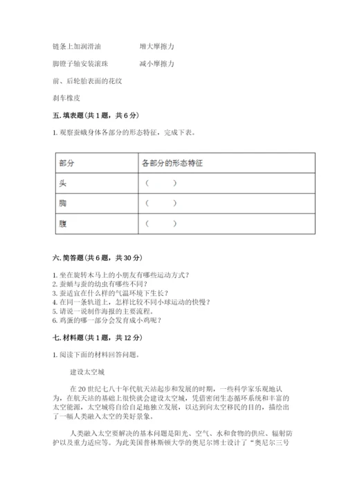 教科版科学三年级下册期末测试卷精品【考点梳理】.docx