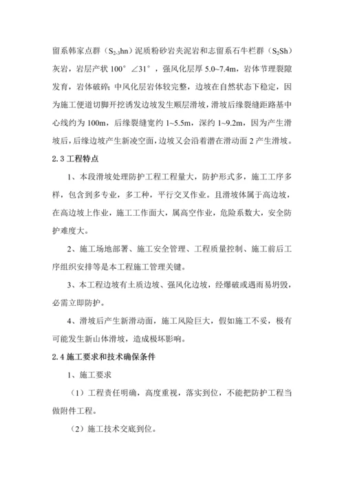 滑坡处理安全专项综合标准施工专业方案.docx