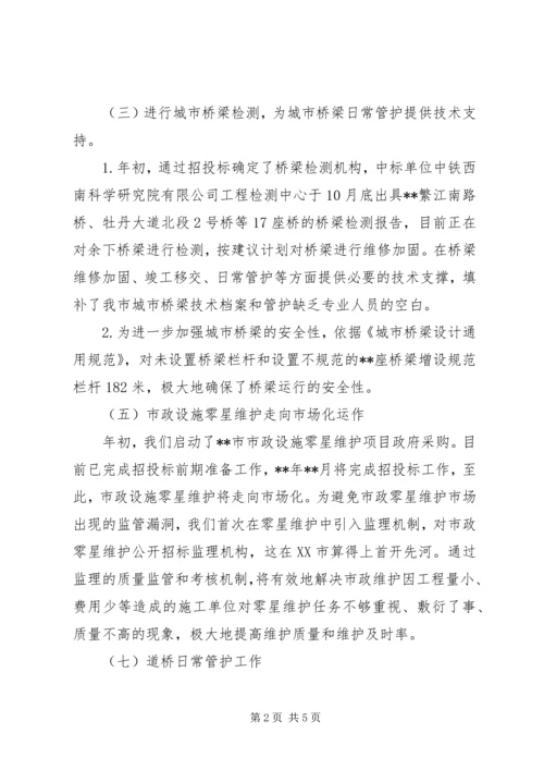 市政工作总结及计划 (2).docx