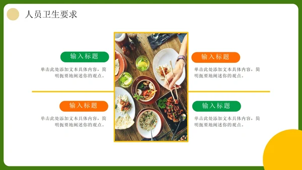 简约实景企业食品安全操作规范培训PPT模板