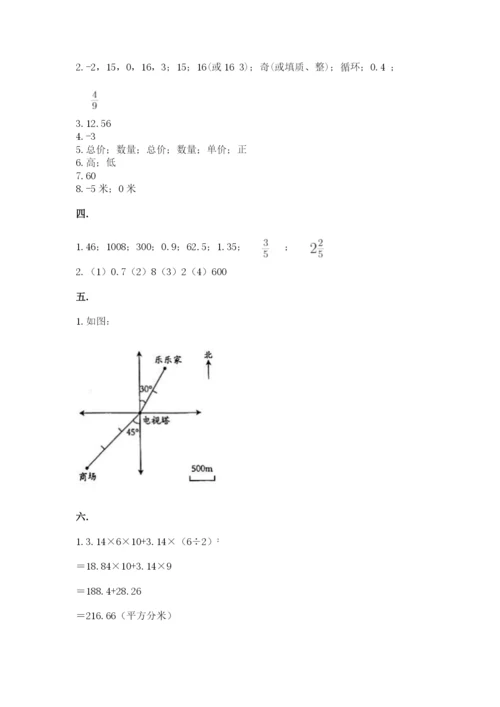 四川省【小升初】2023年小升初数学试卷附答案（夺分金卷）.docx