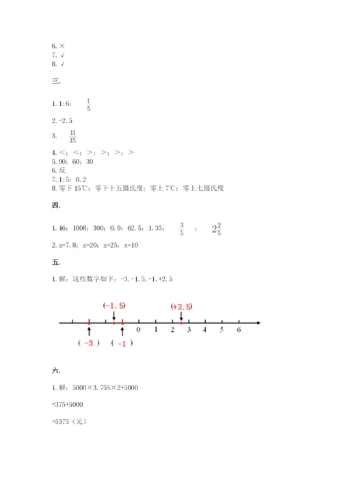 最新版贵州省贵阳市小升初数学试卷【能力提升】.docx