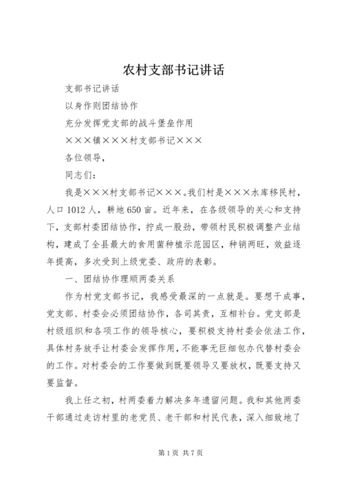 农村支部书记讲话 (7).docx