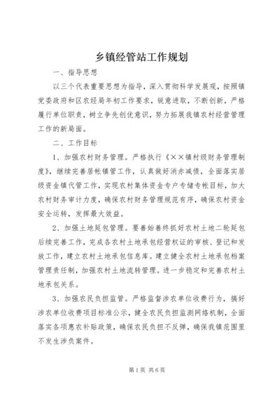 乡镇经管站工作规划.docx