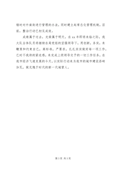 执法大队年工作总结及年度工作计划.docx