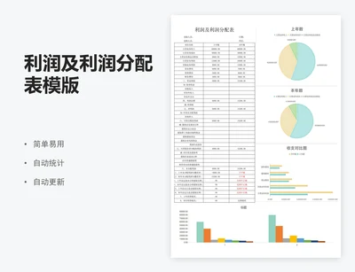 利润及利润分配表模版
