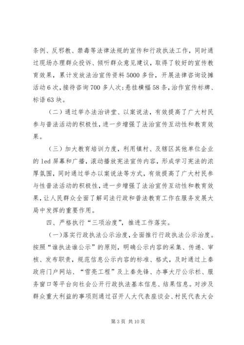 乡镇XX年法治政府建设自查报告.docx