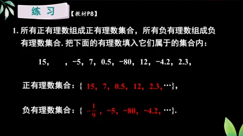 人教版数学（2024）七年级上册1.2.1 有理数的概念课件（共18张PPT）