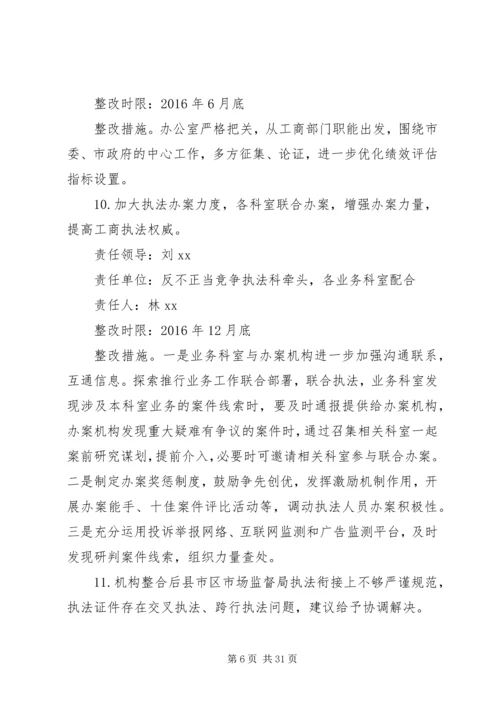 工商局党组“三严三实”专题民主生活会征求意见建议整改措施5篇范文.docx