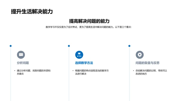 生活数学实用教程PPT模板