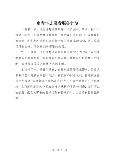 市青年志愿者服务计划 (2).docx