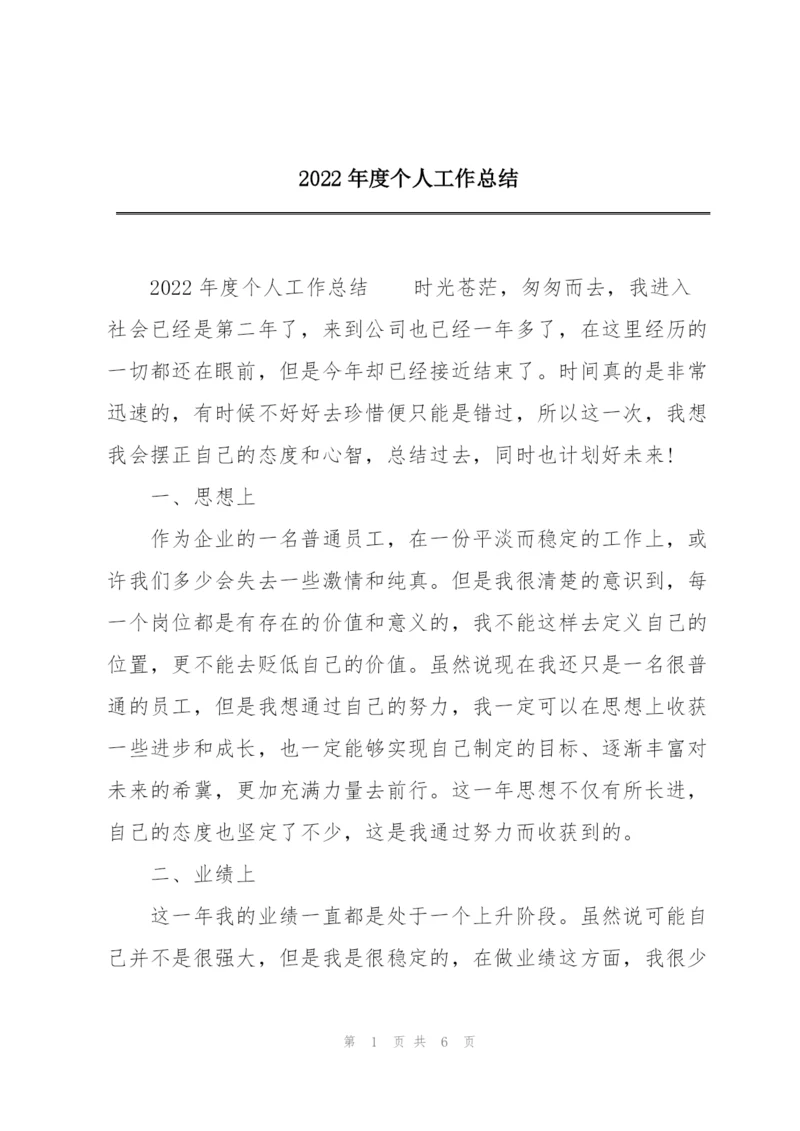 2022年度个人工作总结.docx