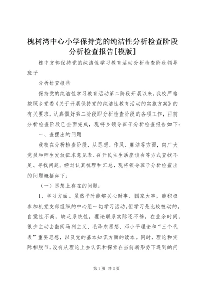 槐树湾中心小学保持党的纯洁性分析检查阶段分析检查报告[模版] (2).docx