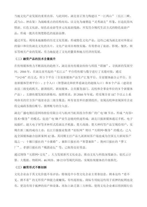 湖北文化产业投融资分析().docx